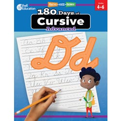 Shell Education 180 Days of Cursive: Advanced, Grades 4 to 6