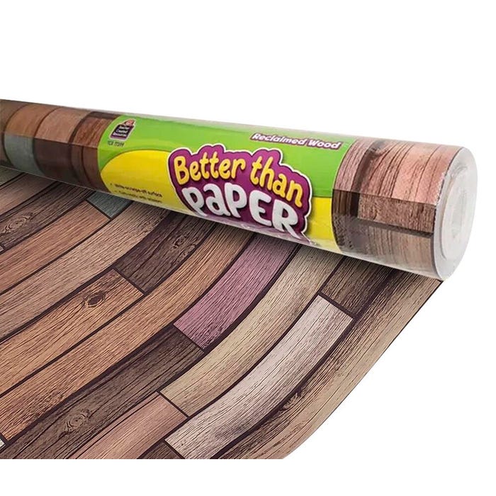 Teacher Created Resources Better Than Paper Bulletin Board Roll, Reclaimed Wood