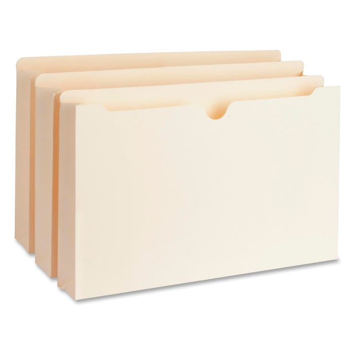 Business Source File Jacket, Legal Size, Straight Cut, Manila, 2 Inch Expansion, Pack of 50