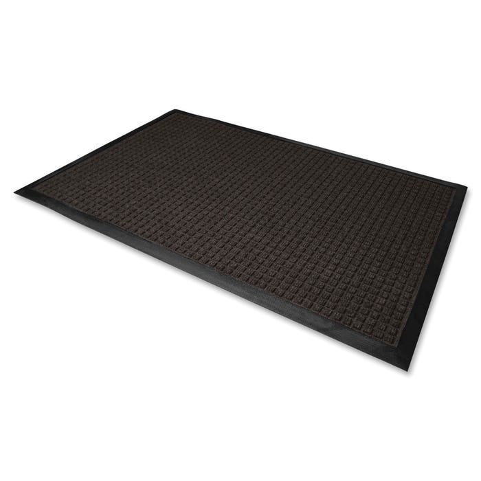 Genuine Joe Waterguard Floor Mat, 3 ft. x 10 ft., Charcoal