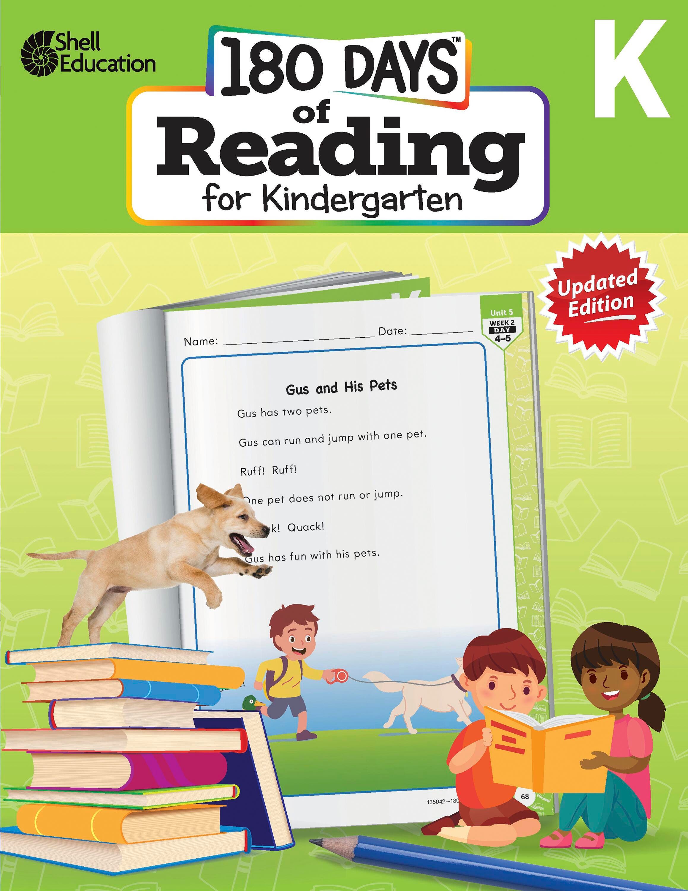 Image for Shell Education 180 Days Of Reading For Kindergarten, Second Edition from School Specialty