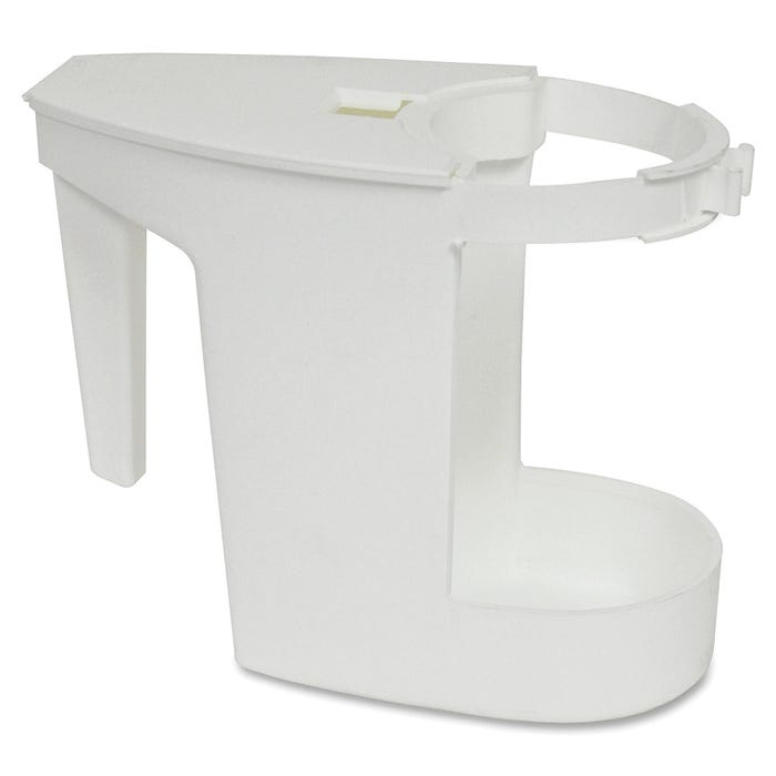 Genuine Joe Toilet Bowl Mop Caddy, White, Each