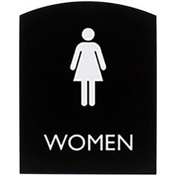 Lorell Women's Restroom Sign, 8-1/2 x 7 Inches, Item Number 2025865