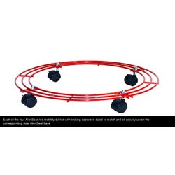 AlertSeat Therapeutic Stability Ball Chair Dolly, Medium, Red 1577296