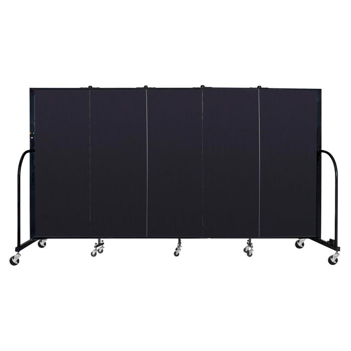 Screenflex Freestanding Standard Room Divider, 5 Panels, 9 Feet 5 Inches x 5 Feet