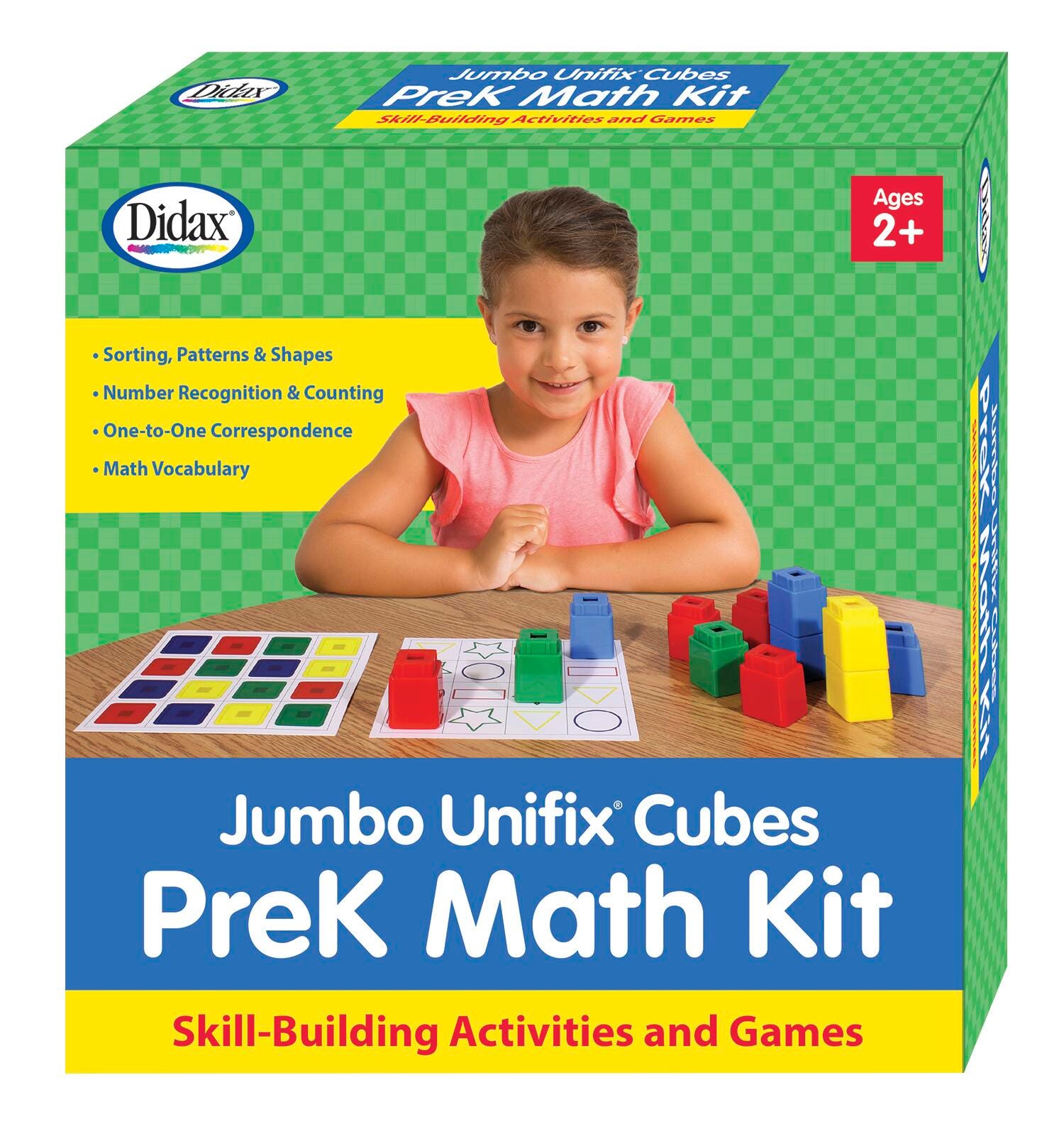 Didax Jumbo Unifix Math Pre K Activity Kit, Item Number 2095167
