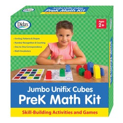 Didax Jumbo Unifix Math Pre K Activity Kit, Item Number 2095167