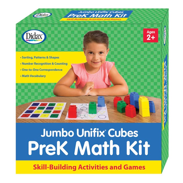 Didax Jumbo Unifix Math Pre K Activity Kit