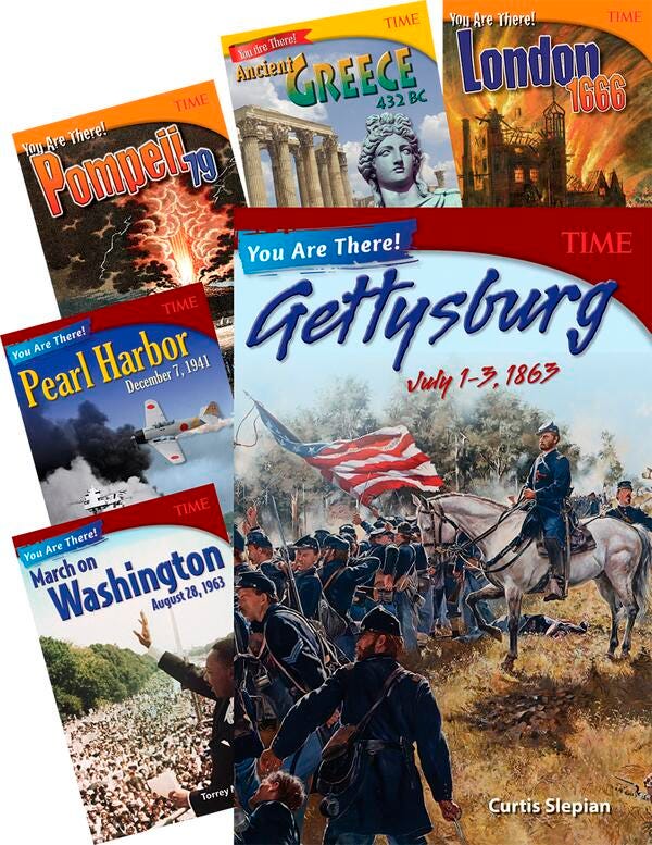 Image for Teacher Created Materials TIME You Are There!, Grades 6 to 8, 9-Book Set from School Specialty