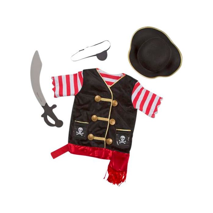 Melissa & Doug Pirate Role Play Clothing Set, 4 Pieces