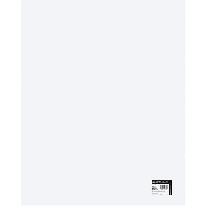 Pacon Plastic Poster Board, 22 x 28 Inches, White, Pack of 25