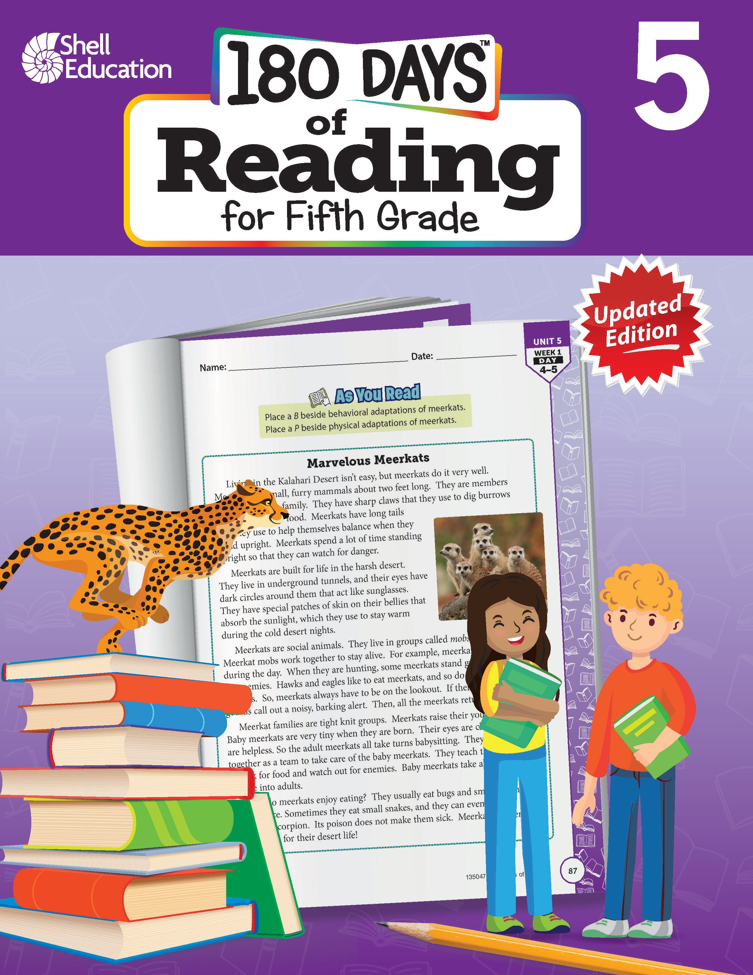 Image for Shell Education 180 Days Of Reading For Fifth Grade, Second Edition from School Specialty