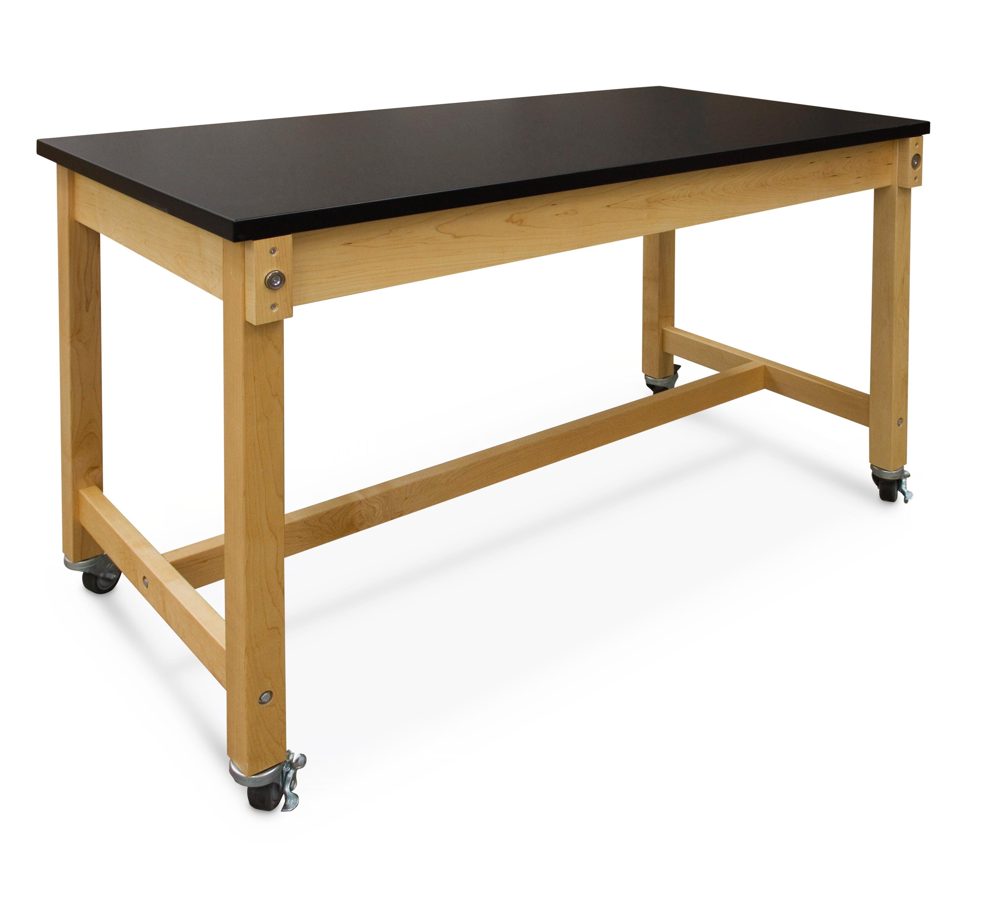 Hann Mobile Science Collaboration Table, Laminate Top, 60 x 30 x 36 Inches