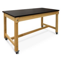 Hann Mobile Science Collaboration Table, Laminate Top, 60 x 30 x 36 Inches