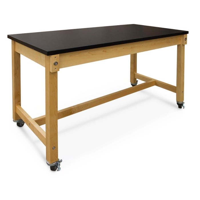Hann Mobile Science Collaboration Table, Laminate Top, 60 x 30 x 36 Inches