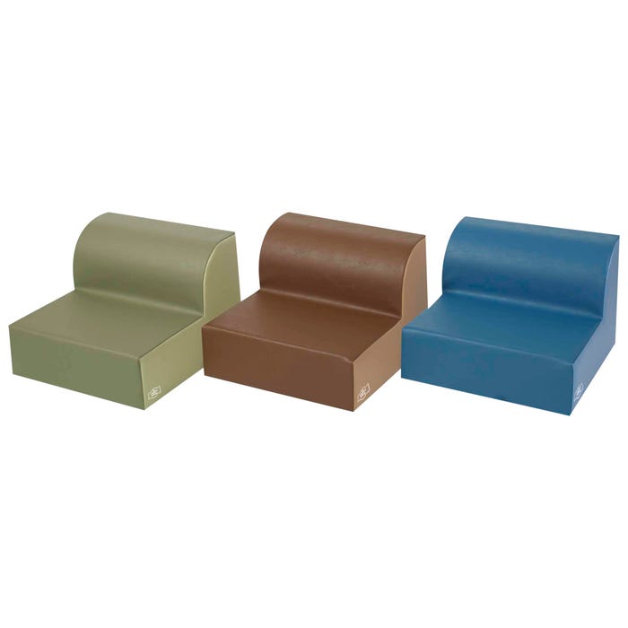 Children's Factory Library Chair Trio Set, Woodland