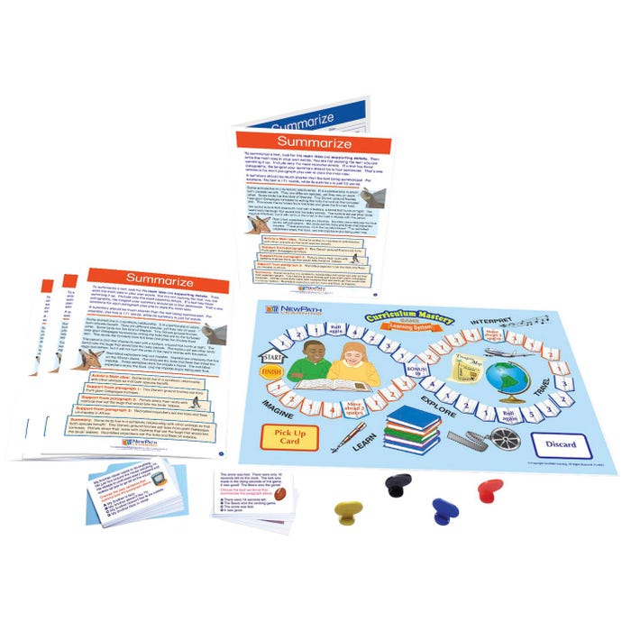NewPath Learning Summarize Learning Center Game, Grades 3 to 5