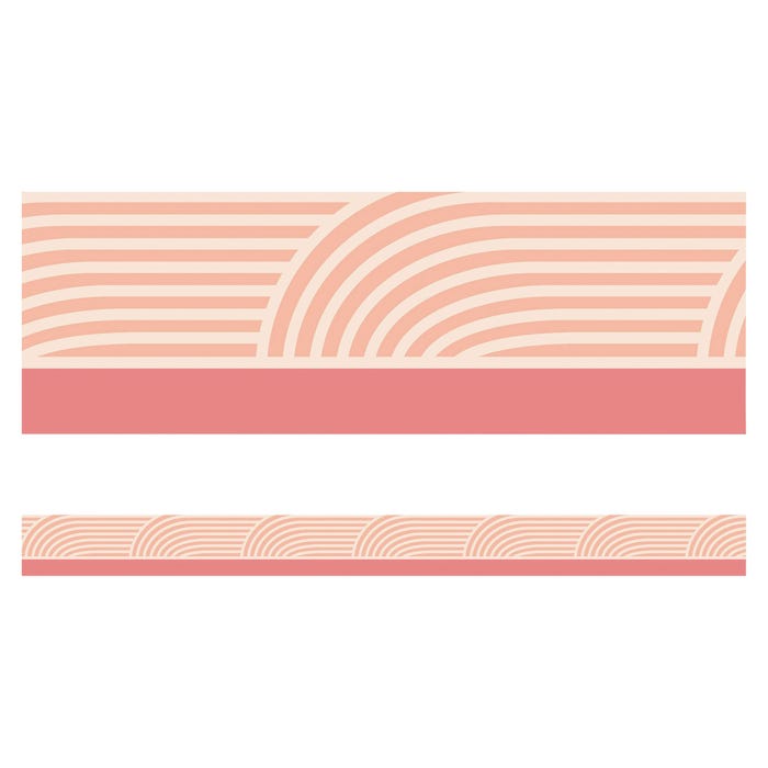 Carson Dellosa True to You Coral Wave Straight Bulletin Board Borders