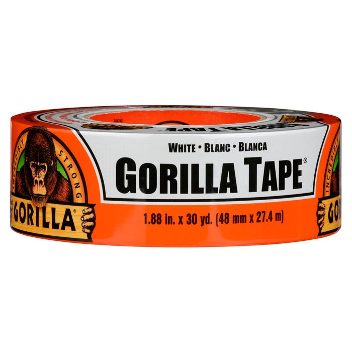 Gorilla Glue White Gorilla Tape, 1.88 Inches x 30 Yards, White