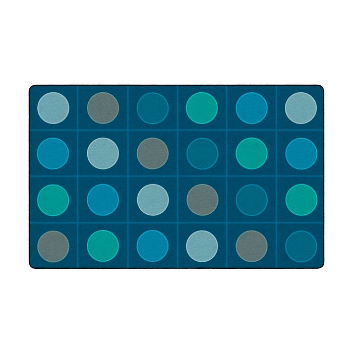 Childcraft Colorful Circles Carpet, Rectangle