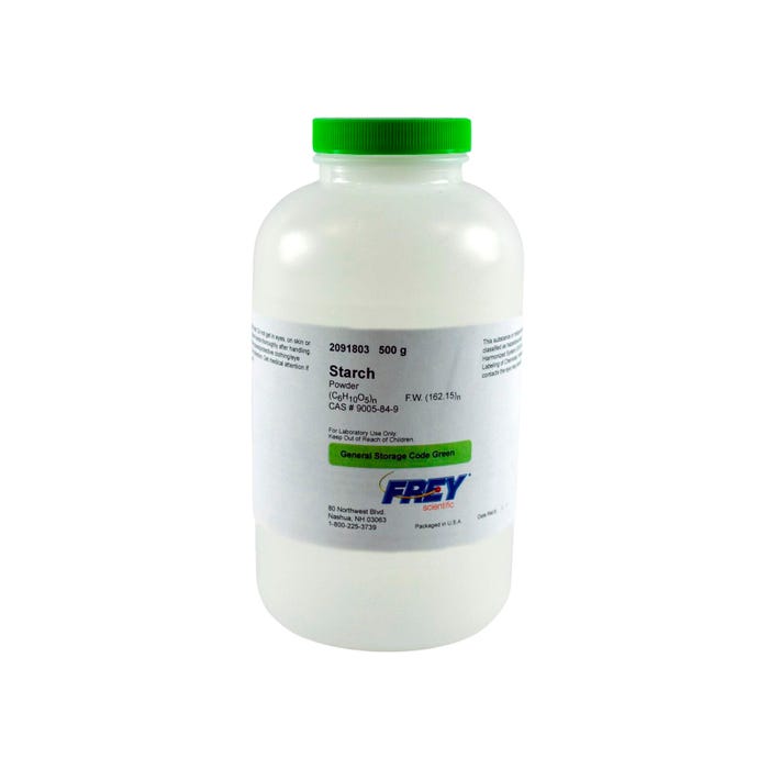 Frey Scientific Starch Powder, Lab Grade, 500 Gram
