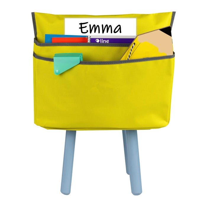 C-Line Small Chair Cubbie 12 Inches, Sunny Yellow