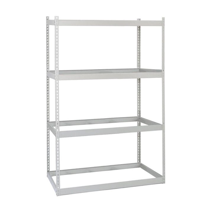 Republic Adder Heavy Duty Rivet Lock Shelving - 48 W x 24 D x 84 H Inches, 4-Shelves