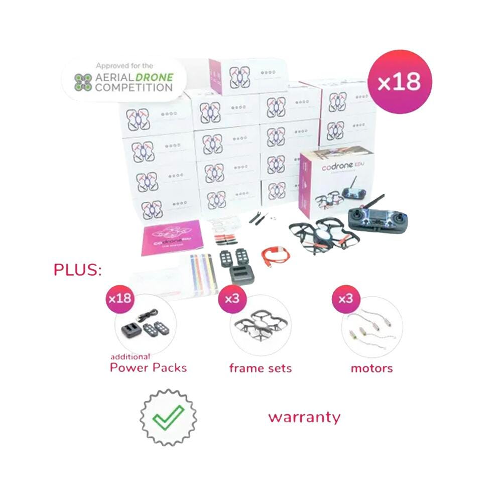 Image for CoDrone EDU Classroom Pack, Set of 18 from School Specialty