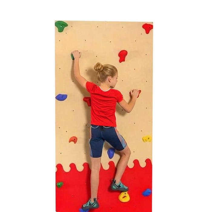 Sportime Earth Climbing Wall, Tan/Red