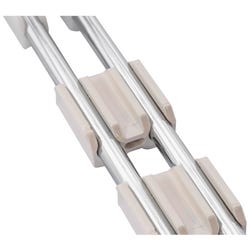 Lorell Stacking Chair Ganging Clips -- Ganging Clips, 16-1/2 W x 18-1/4 L x 7 H Inches, 16/PK, Clear