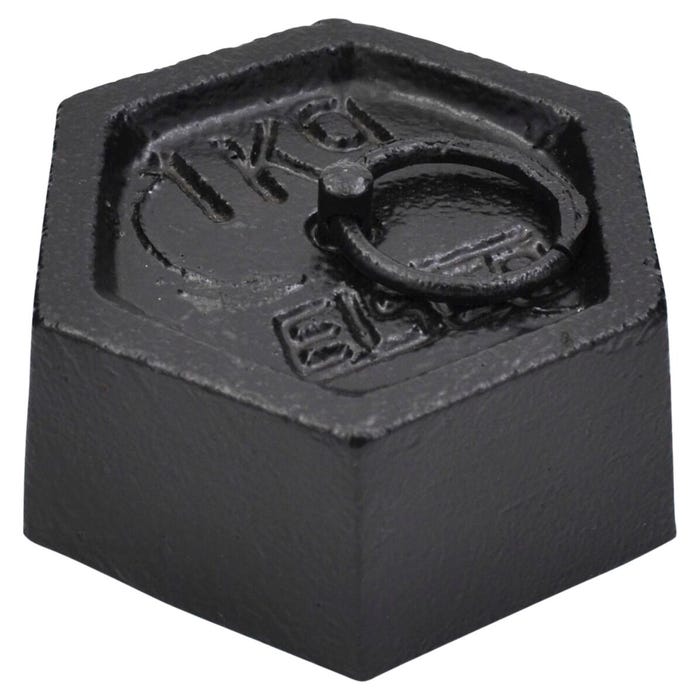 Eisco Labs Iron Mass, Hexagonal with Lifting Ring, 1000 Gram