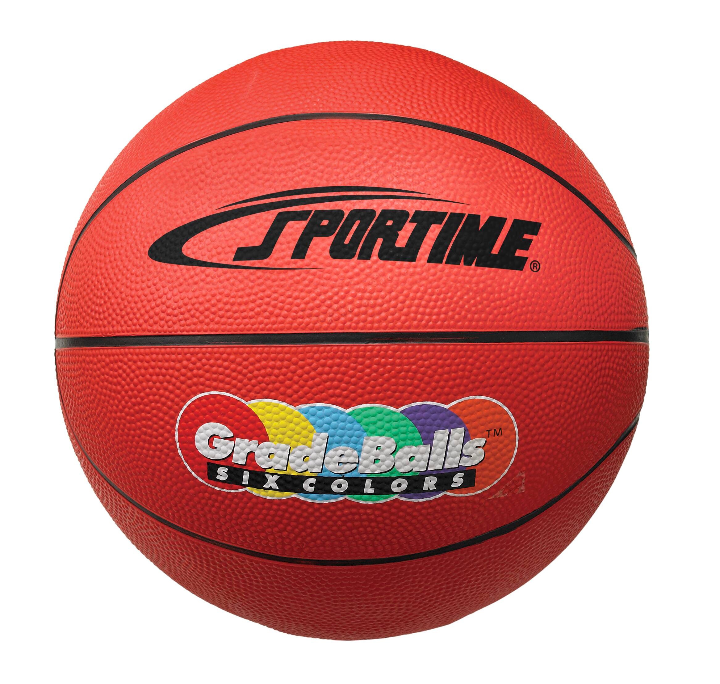 Image for Sportime Gradeball Mini Basketball, 11 Inches, Red, Rubber from School Specialty
