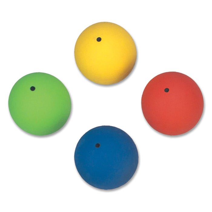 Sportime Elementary PVC Shot Puts, 14 and 17.6 Ounce, Assorted Colors, Set of 4