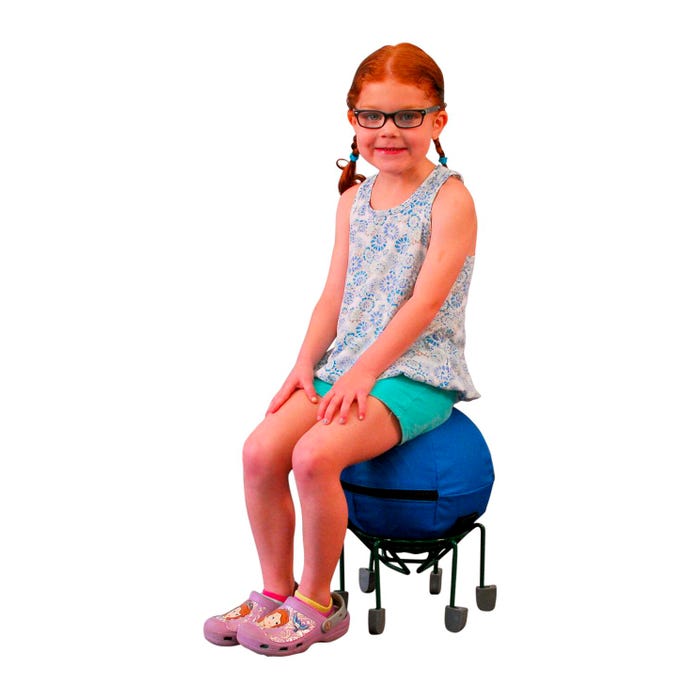 AlertSeat Therapeutic Stability Ball Chair with Green Base, Small