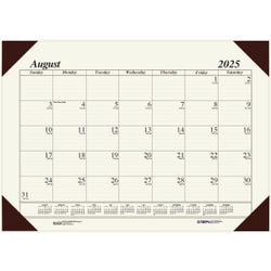 House of Doolittle, Ecotones, Compact Academic Desk Pad, 12 Months, August 2025-July 2026, Cream/Brown 2150952