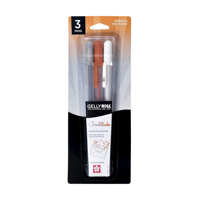 Sakura Gelly Roll Moods - Gratitude, 1.0 mm Bold, Set of 3