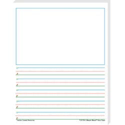 Teacher Created Resources Smart Start 1-2 Story Paper, 8-1/2 x 11 Inches, 100 Sheets, Item Number 2104250