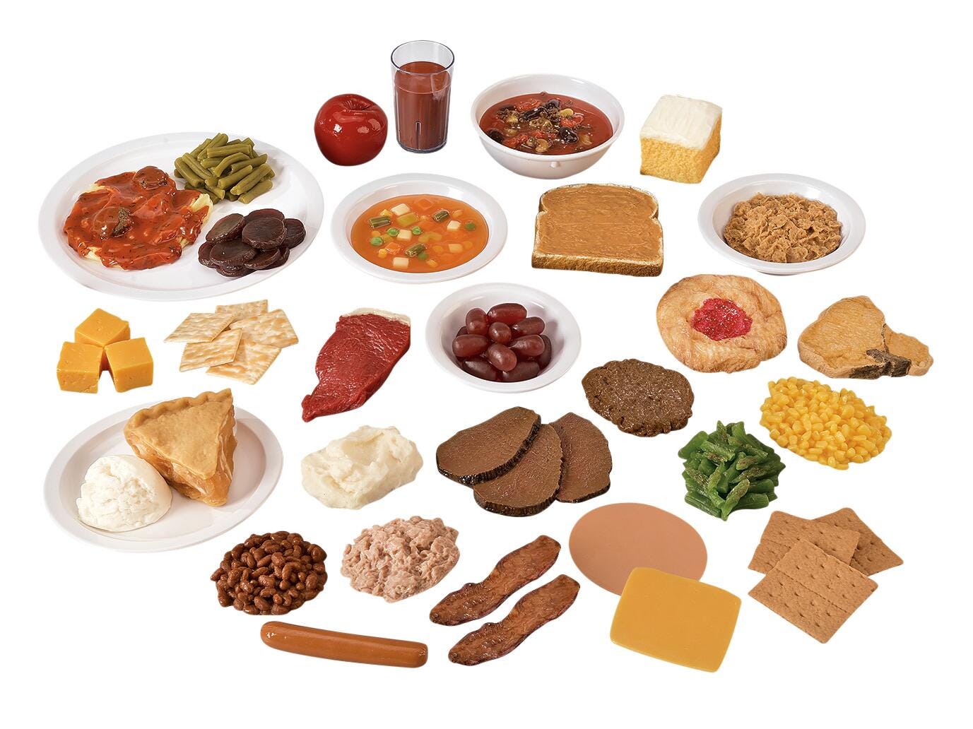 Nasco Healthcare Food Replica Package Number 2, Set of 30