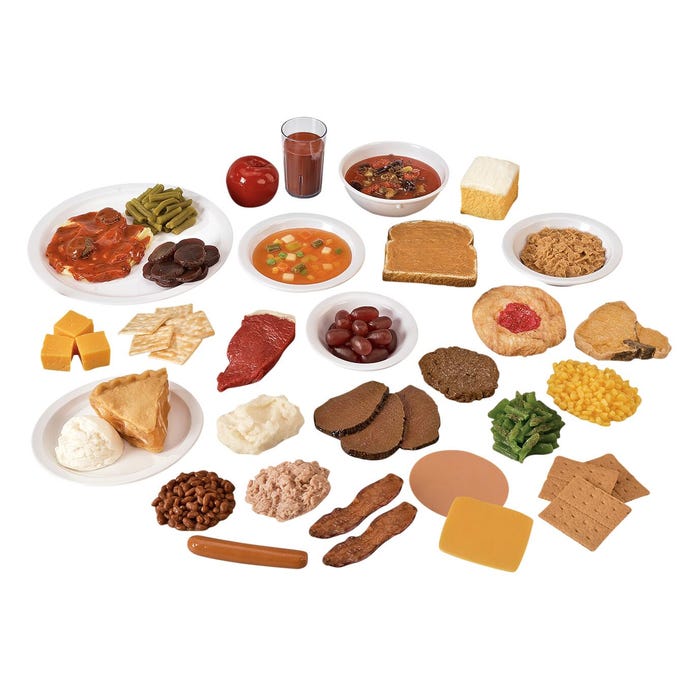 Nasco Healthcare Food Replica Package Number 2, Set of 30