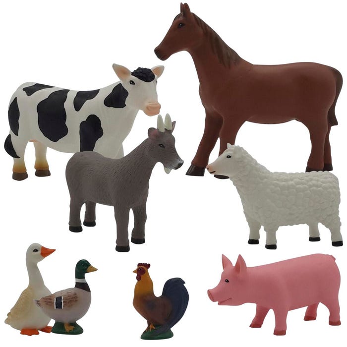 Get Ready Kids Farm Animals Playset, Set of 8