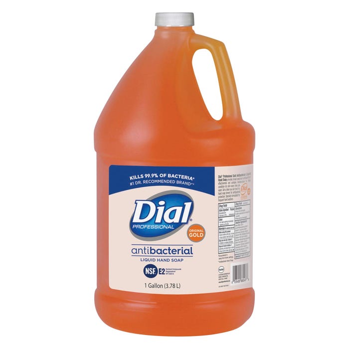 Dial Professional Antibacterial Liquid Soap Refill, 1 Gallon, Original Gold