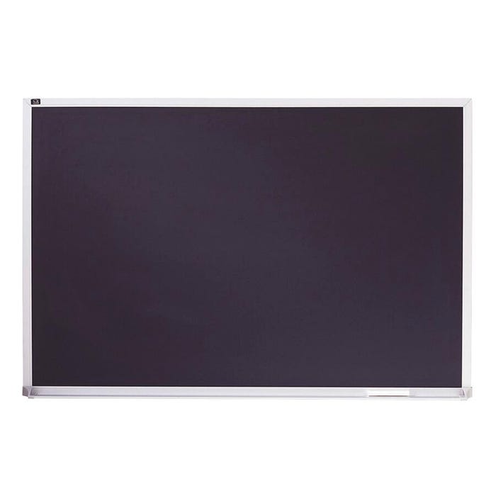Quartet Reusable Chalk Board, 4 X 6 ft, Aluminum Frame, Porcelain, Black, Satin