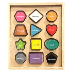 BeginAgain Shape Sorter Puzzle, 12 Pieces 2151213