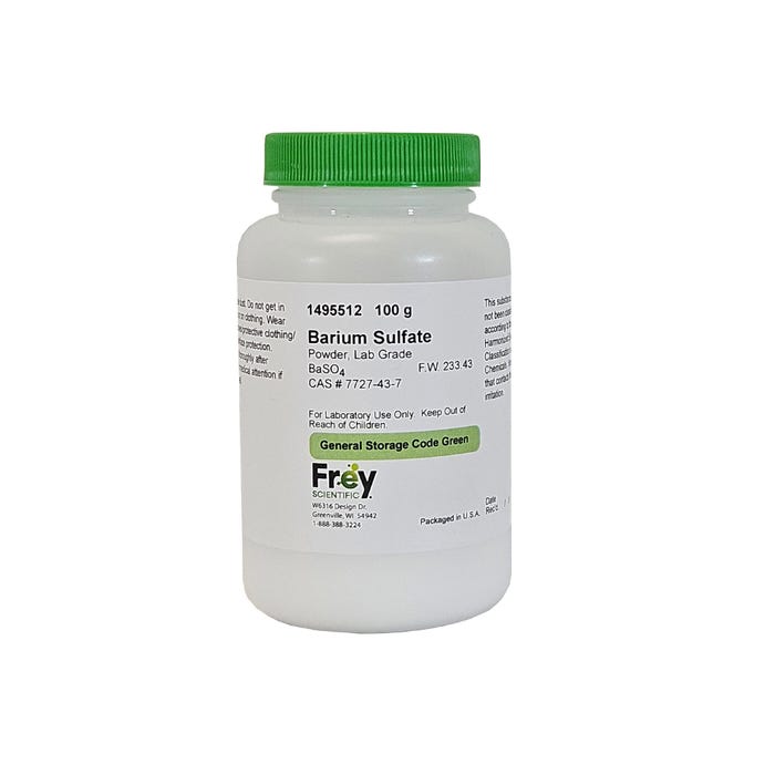 Frey Scientific Barium Sulfate, Reagent Grade, 100 Grams