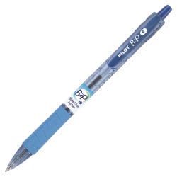 Pilot B2P Bottle-2-Pen Retractable Ballpoint Pen, 1 mm, Blue Ink, Clear Barrel, Pack of 12