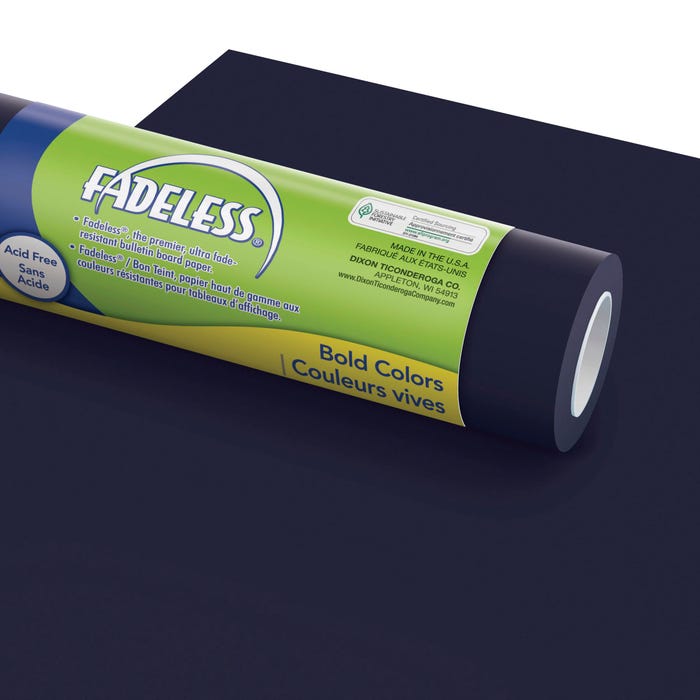 Fadeless Paper Roll, Rich Dark Blue, 48 Inches x 50 Feet