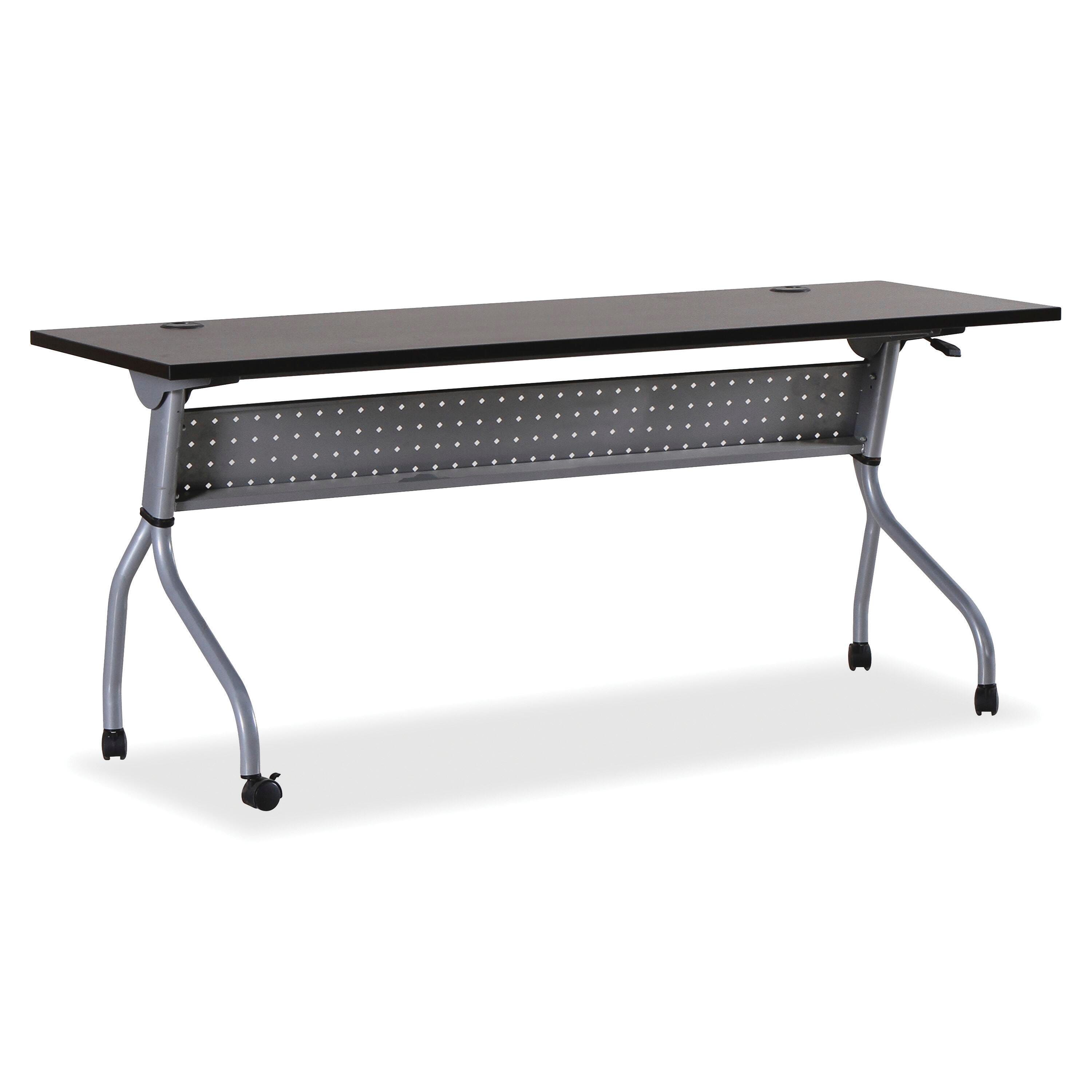 Image for Lorell Training Table, Espresso with Silver Base, 72 x 23-1/2 x 29-1/2 inches from School Specialty