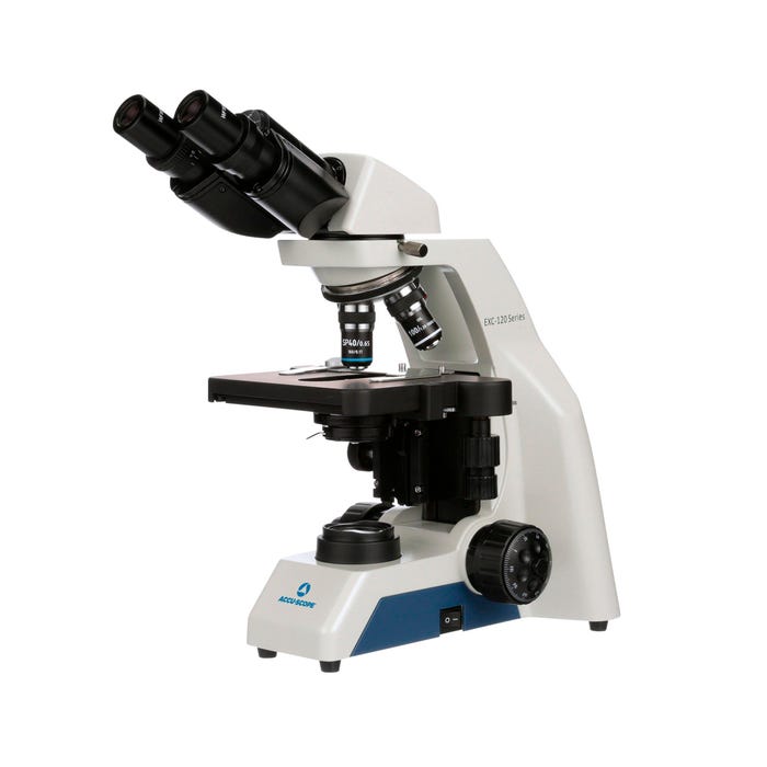 Accu-Scope EXC-120 Compound Binocular Microscope with Achromat Objectives