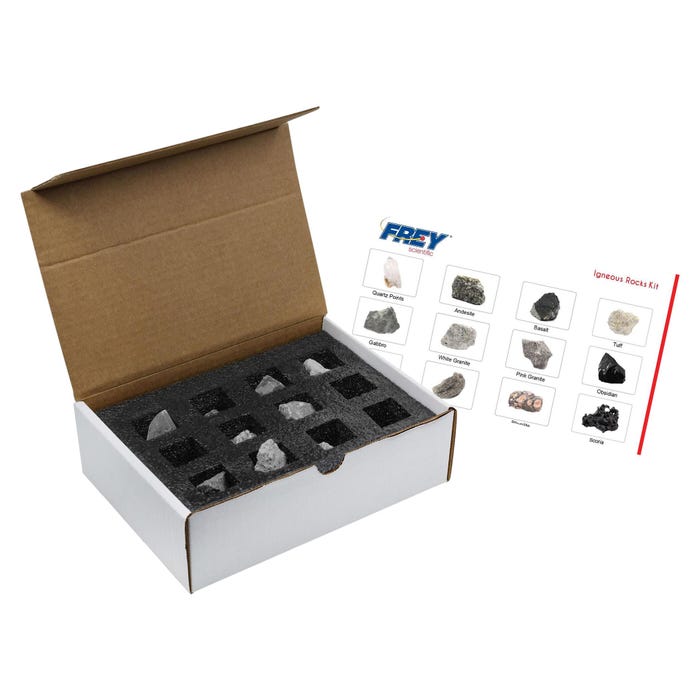 Frey Scientific Introduction to Igneous Rocks, Set of 12