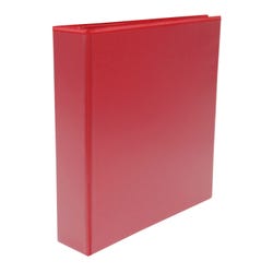 School Smart Polypropylene D-Ring View Binder, 2 Inches, Red 2138586